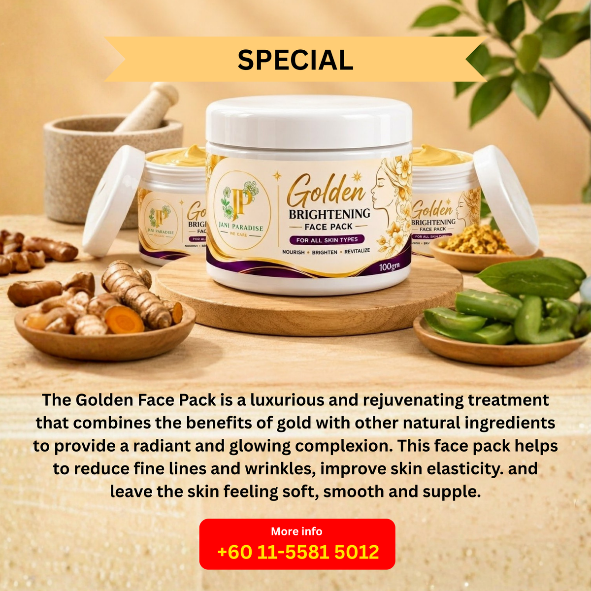 Golden Face Pack – 100g