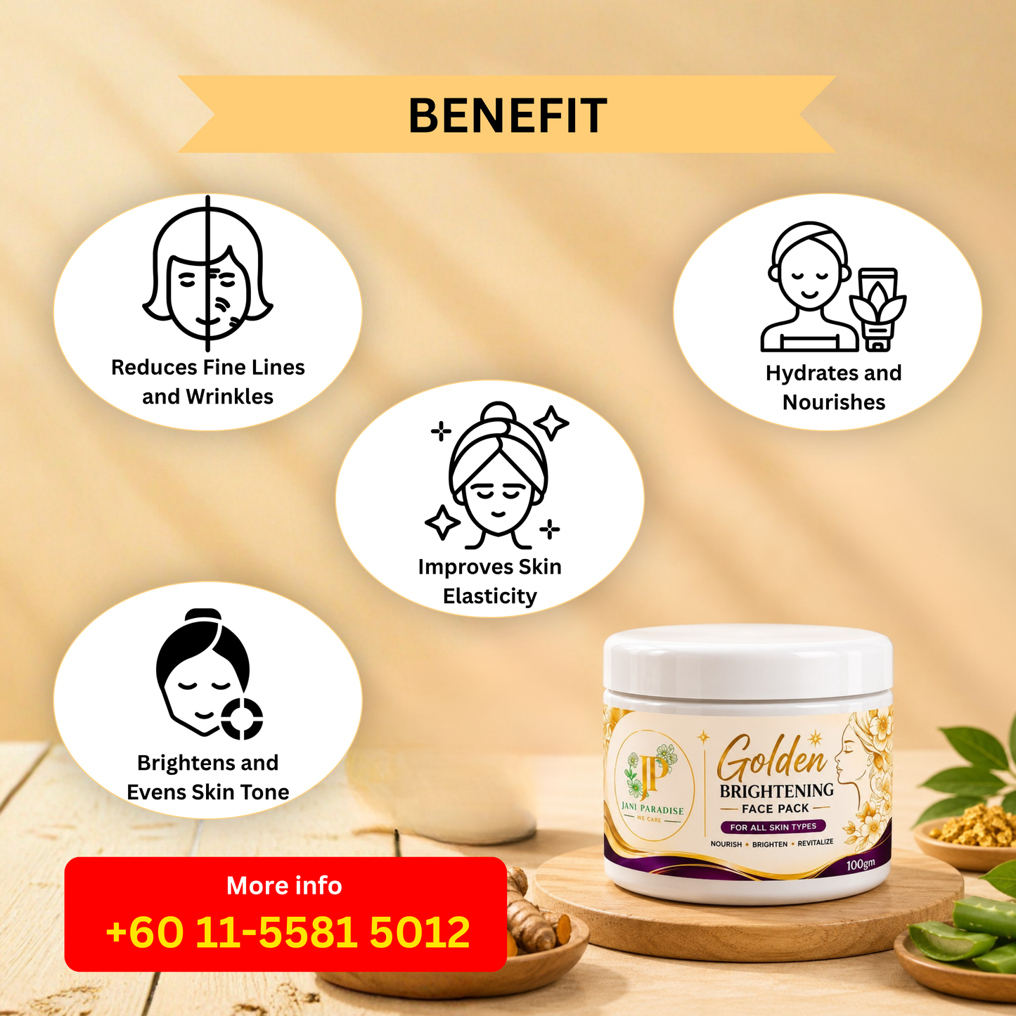 Golden Face Pack – 100g