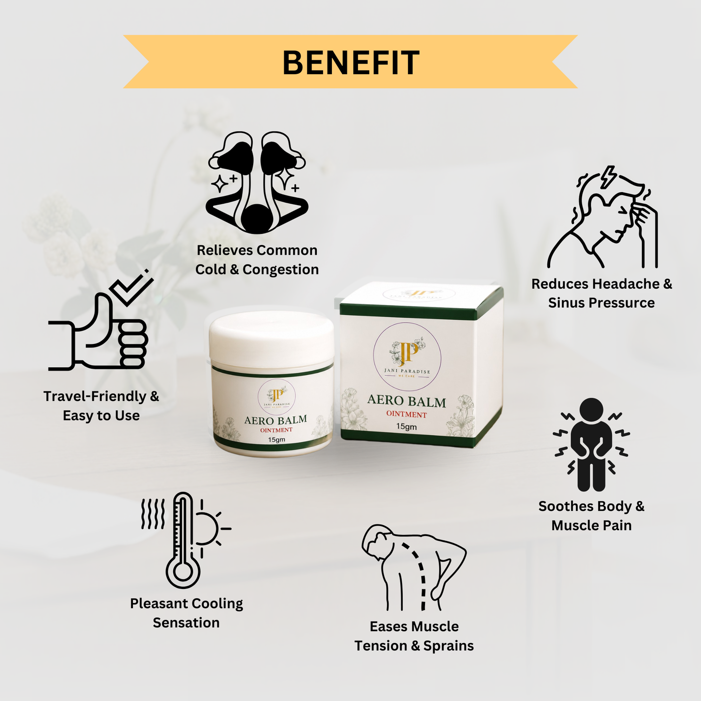 JP Aero balm - 15gm