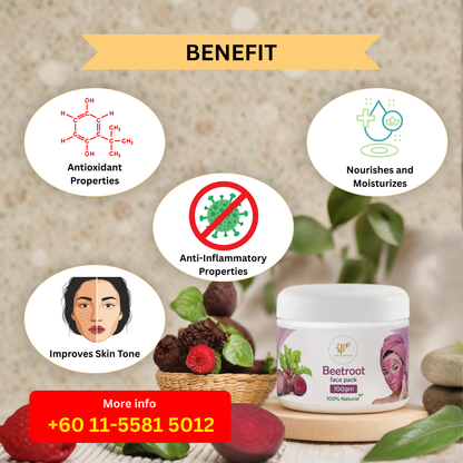 Beetroot face pack - 100gm